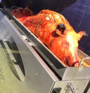 Hog Roast Machine and Pig